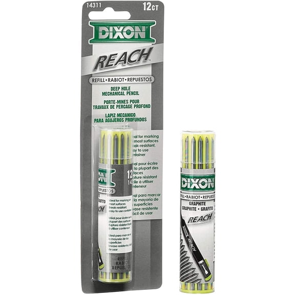 DIXON Industrial Reach- Lead Refills for Deep Hole Mechanical Pencils, 14311