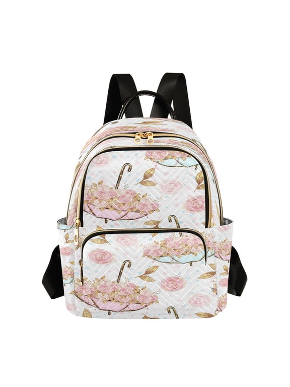 Backpack Casual Blush Umbrella Garden Bags