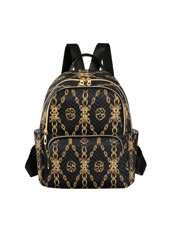 Backpack Casual Gilded Chain Tapestry Bags