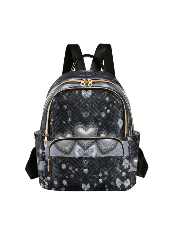 Backpack Casual Gothic Pearl Hearts Bags