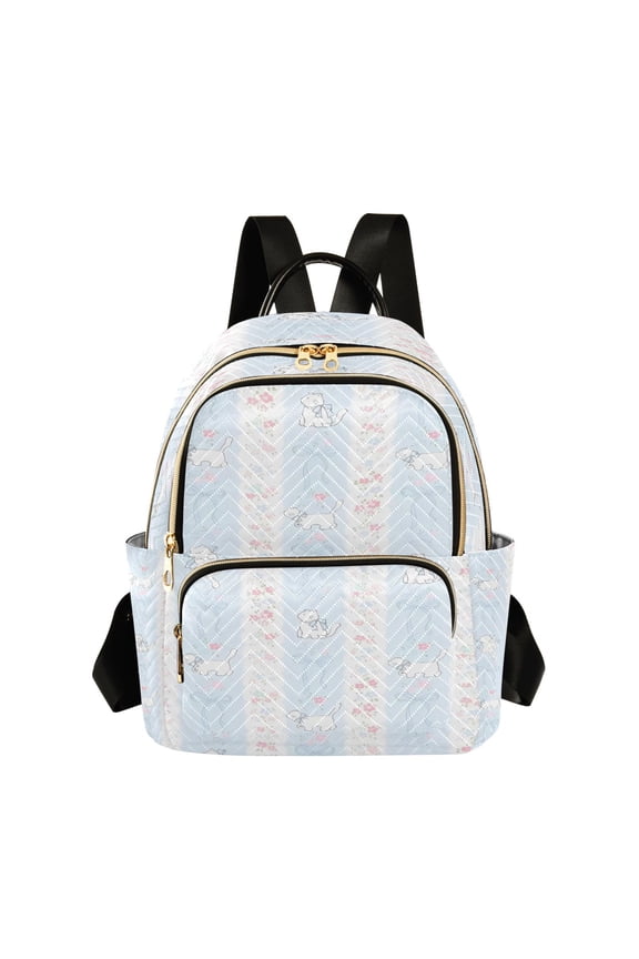 Backpack Casual Pale Stripe Critter Bags