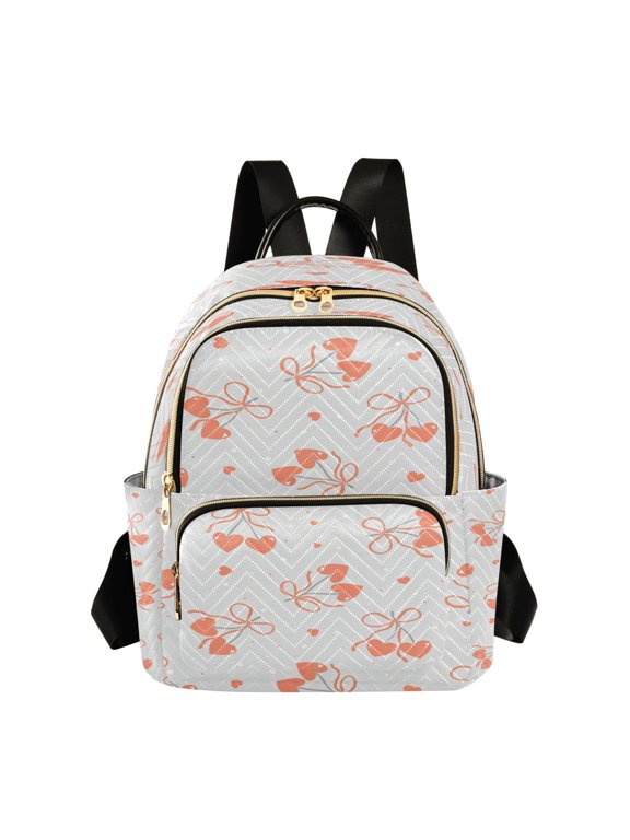 Backpack Casual Peach Bow Love Bags