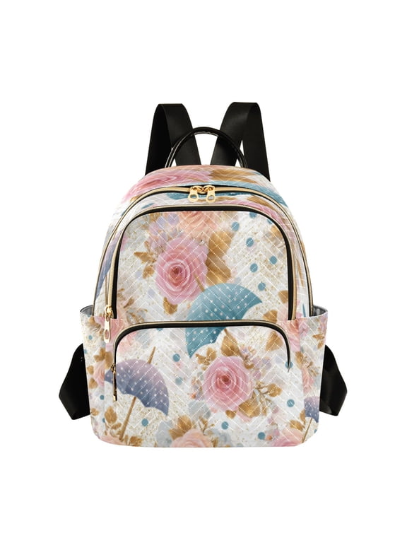 Backpack Casual Umbrella & Blush Petals Bags