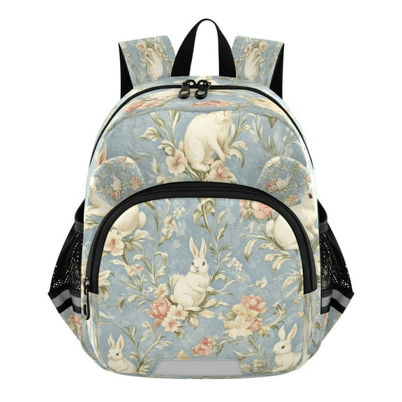 DIXRUYEE Backpack Lovely Bunny Garden Pattern Pattern Suitable Schoolbag