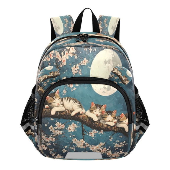 DIXRUYEE Backpack Lovely Dreamy Kitties Pattern Pattern Suitable Schoolbag