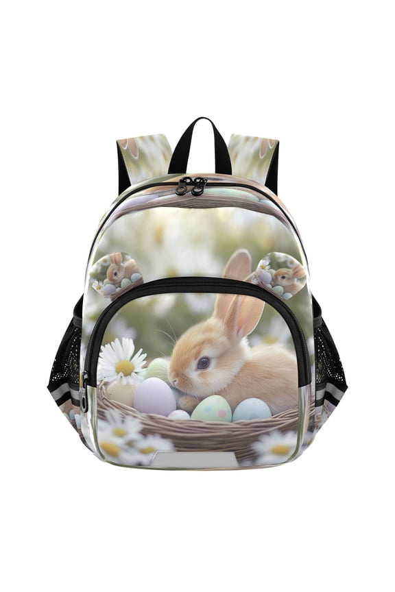 Backpack Lovely Easter Bunny Nest Pattern Pattern Suitable Schoolbag