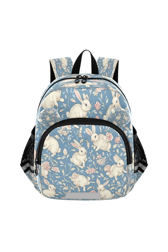 Backpack Lovely Floral Bunny Patterns Pattern Pattern Suitable Schoolbag