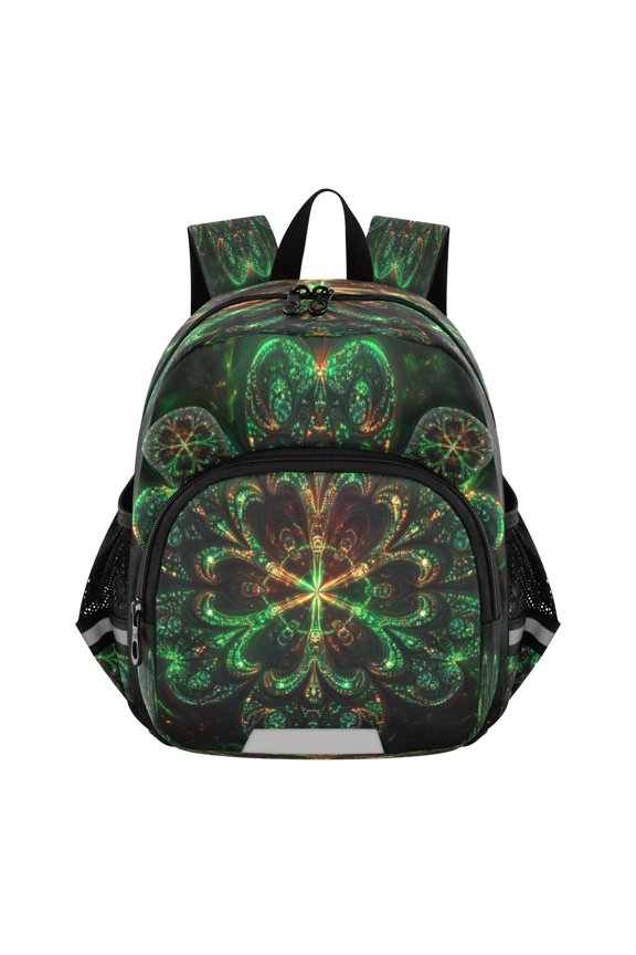 Backpack Lovely Fractal Blooming Harmony Pattern Pattern Suitable Schoolbag