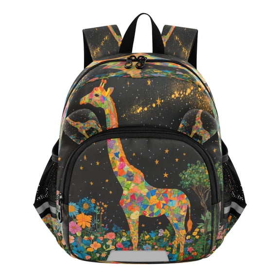 DIXRUYEE Backpack Lovely Galactic Giraffe Pattern Pattern Suitable Schoolbag