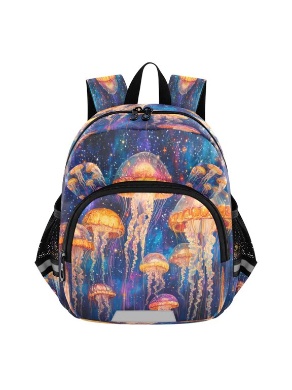 Backpack Lovely Galactic Jellyfish Glow Pattern Pattern Suitable Schoolbag
