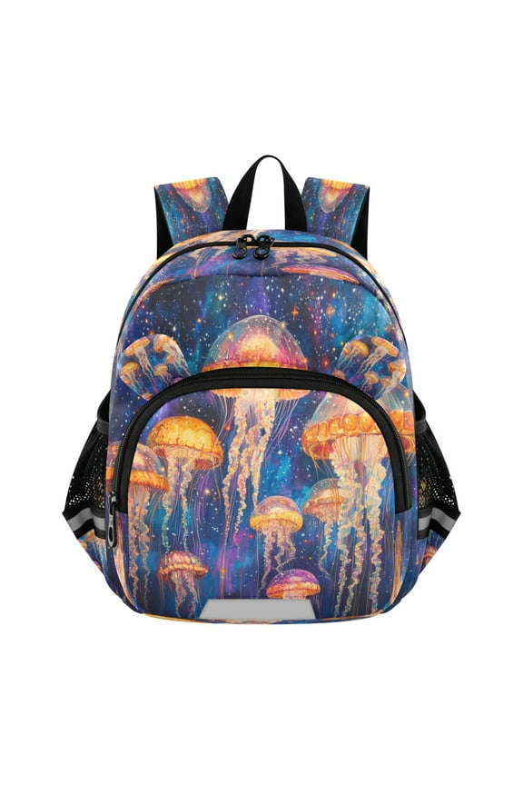 Backpack Lovely Galactic Jellyfish Glow Pattern Pattern Suitable Schoolbag
