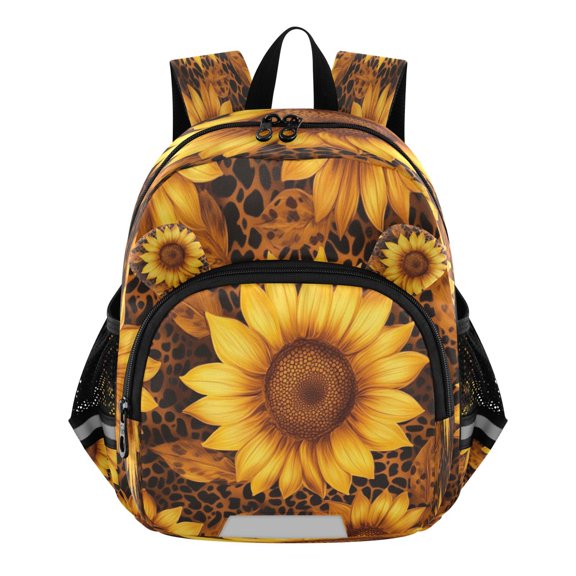 DIXRUYEE Backpack Lovely Golden Sunflower Patterns Pattern Pattern Suitable Schoolbag