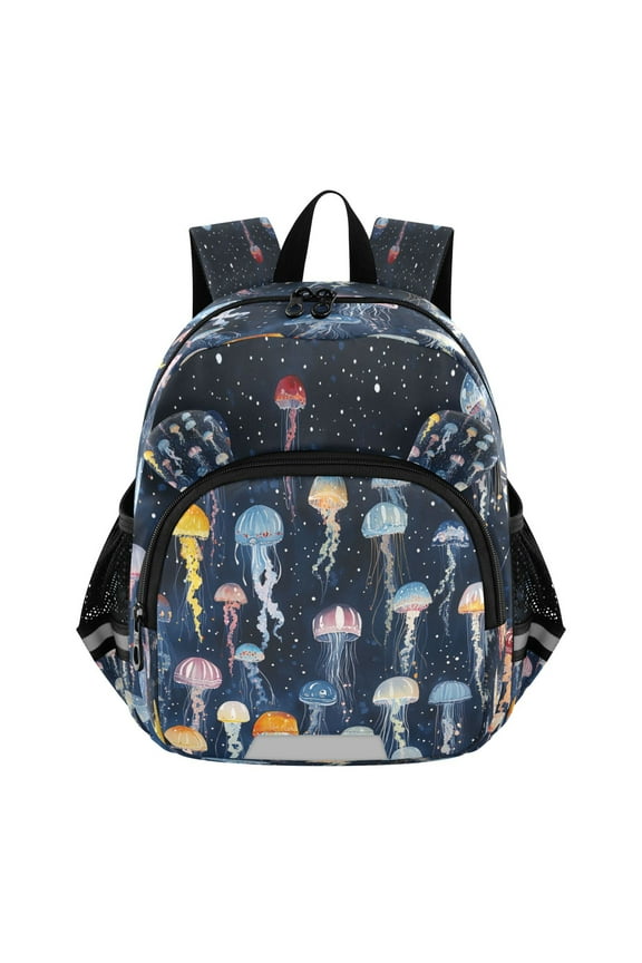 Backpack Lovely Jellyfish Night Parade Pattern Pattern Suitable Schoolbag