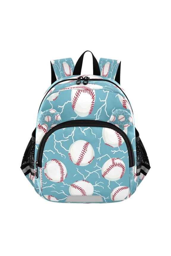 Backpack Lovely Lightning Struck Baseballs Pattern Pattern Suitable Schoolbag
