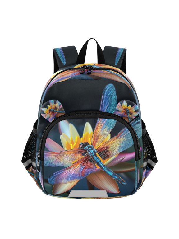 Backpack Lovely Luminous Dragonfly Pattern Pattern Suitable Schoolbag
