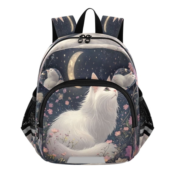 DIXRUYEE Backpack Lovely Lunar Whiskers Pattern Pattern Suitable Schoolbag