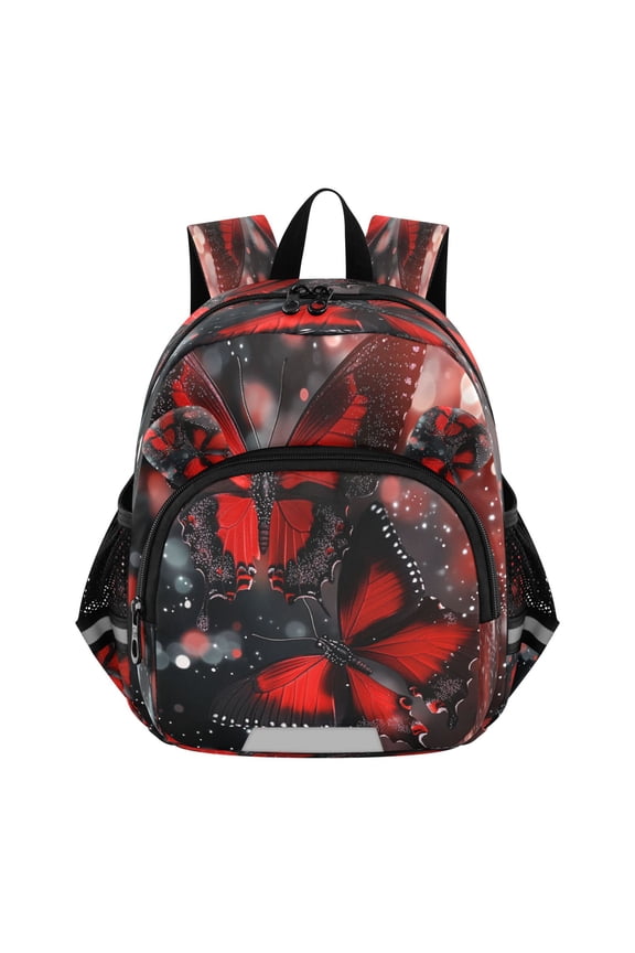 Backpack Lovely Midnight Flames Pattern Pattern Suitable Schoolbag
