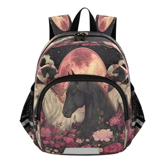DIXRUYEE Backpack Lovely Midnight Majesties in Bloom Pattern Pattern Suitable Schoolbag