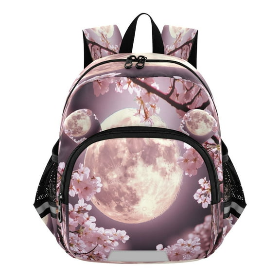 DIXRUYEE Backpack Lovely Moonlit Cherry Pattern Pattern Suitable Schoolbag