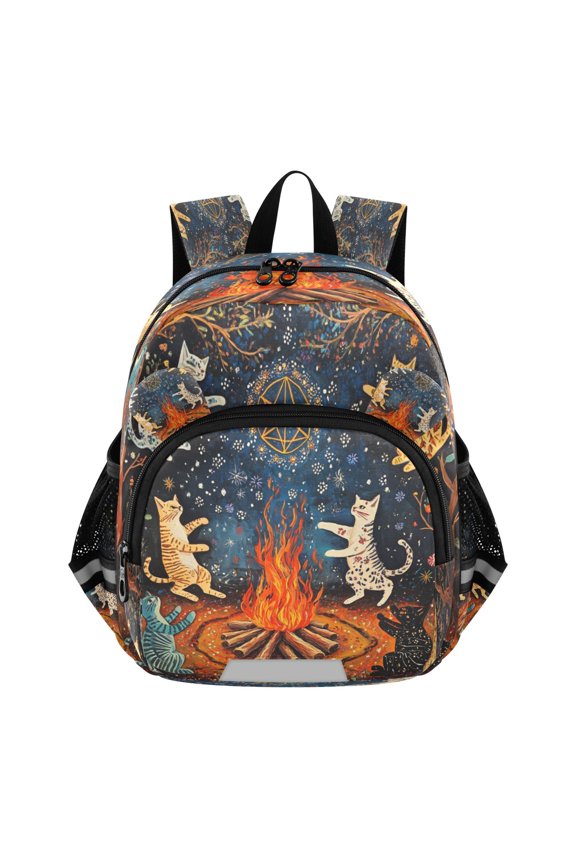 Backpack Lovely Mystical Cats by The Campfire Pattern Pattern Suitable Schoolbag