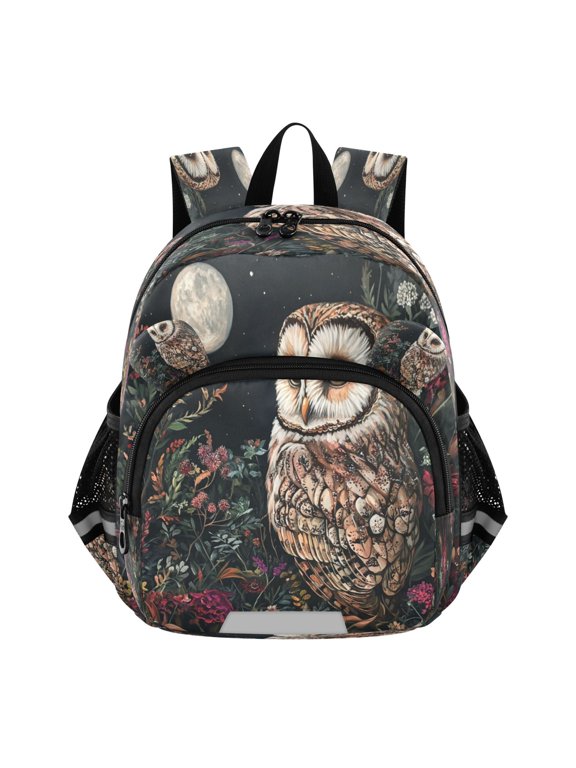 Backpack Lovely Owl's Night Garden Pattern Pattern Suitable Schoolbag