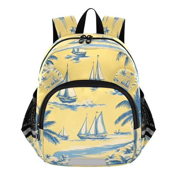 DIXRUYEE Backpack Lovely Sailing Into Golden Horizons Pattern Pattern Suitable Schoolbag
