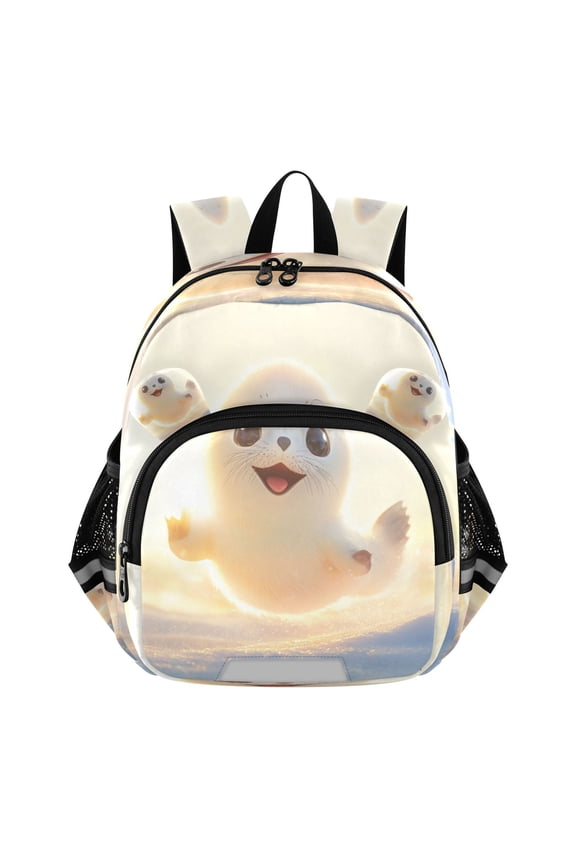 Backpack Lovely Seal Dancing Pattern Pattern Suitable Schoolbag