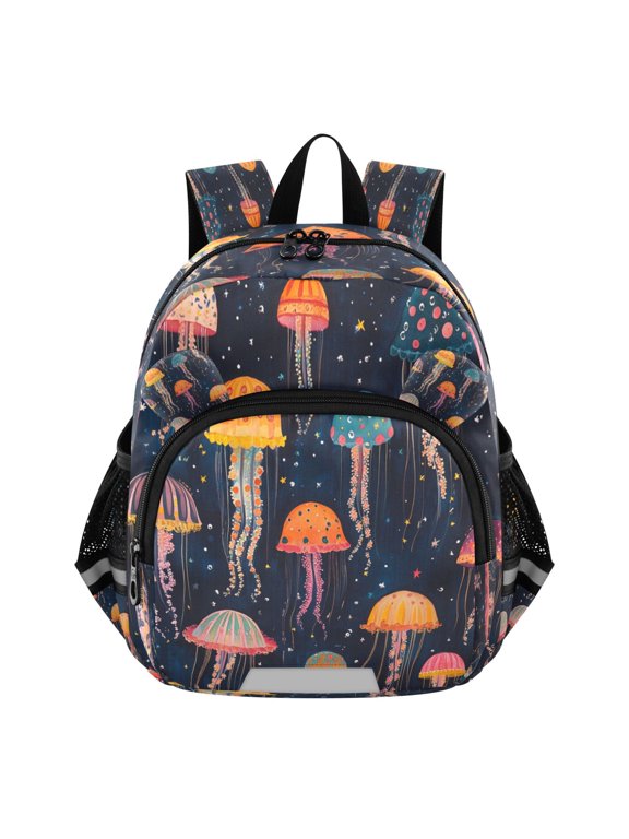 Backpack Lovely Whimsical Jellyfish Dance Pattern Pattern Suitable Schoolbag