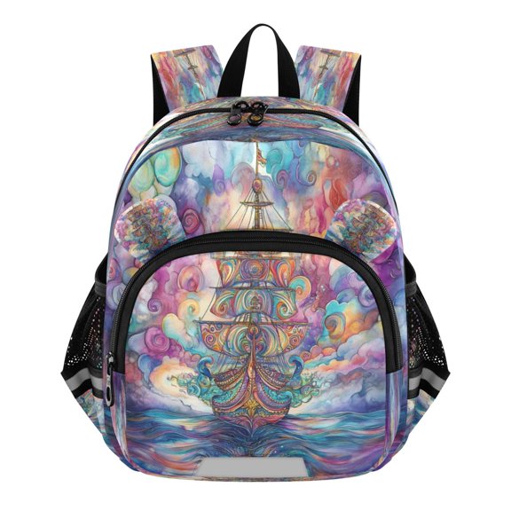 DIXRUYEE Backpack Lovely Whimsical Voyage Pattern Pattern Suitable Schoolbag