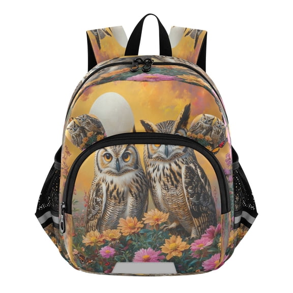 DIXRUYEE Backpack Lovely Whimsical Watchers Pattern Pattern Suitable Schoolbag