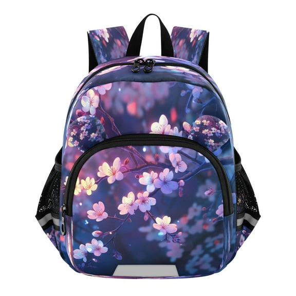 DIXRUYEE Backpack Lovely Winkling Cherry Blooms Pattern Pattern Suitable Schoolbag