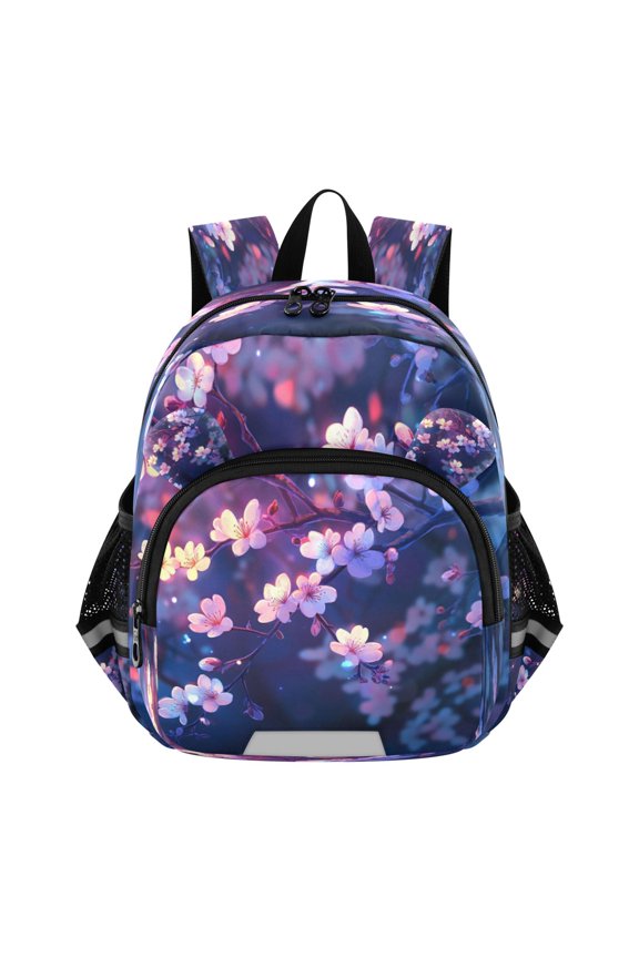Backpack Lovely Winkling Cherry Blooms Pattern Pattern Suitable Schoolbag