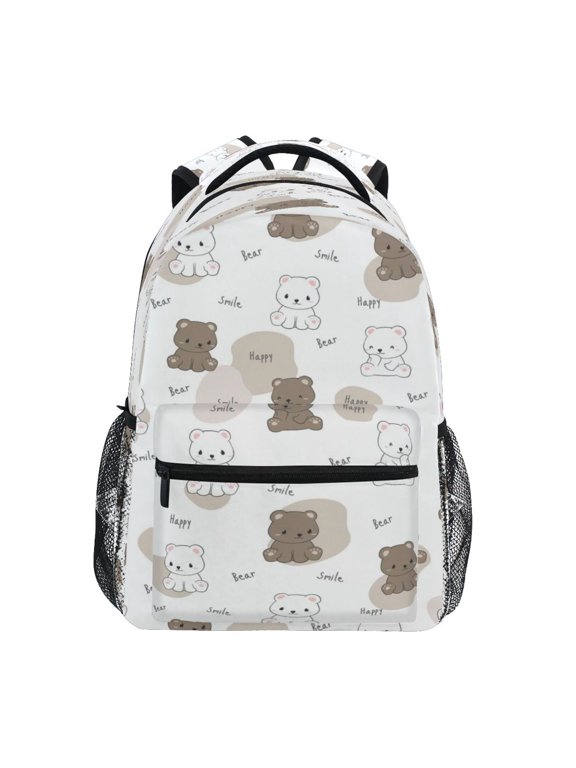 Backpack Schoolbag Bear Buddy Pastel Toss Pattern 15L/18L 2-SIZE