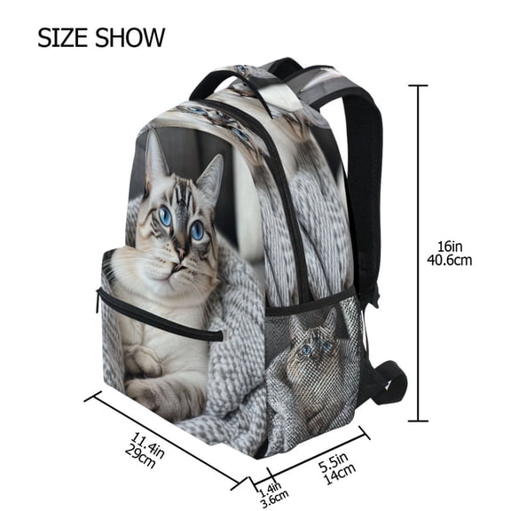 DIXRUYEE Backpack Schoolbag Blanket Cuddle Time Pattern 15L/18L 2-SIZE
