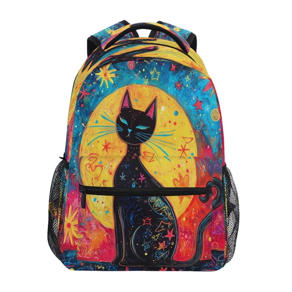 DIXRUYEE Backpack Schoolbag Eternal Nightwatcher Pattern 15L/18L 2-SIZE