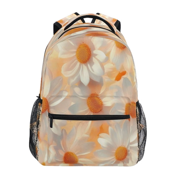 DIXRUYEE Backpack Schoolbag Bright and Breezy Daisy Cluster Pattern 15L/18L 2-SIZE