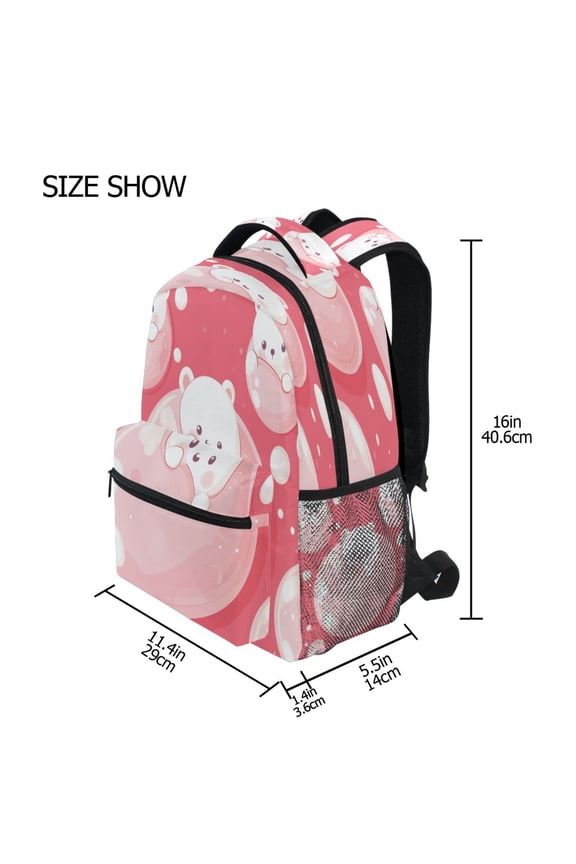 Backpack Schoolbag Bubble Bear Bliss Pattern 15L/18L 2-SIZE