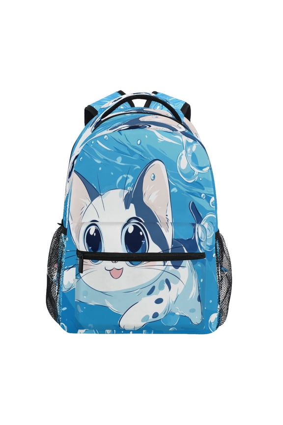 Backpack Schoolbag Bubbly Aquatic Explorer Pattern 15L/18L 2-SIZE