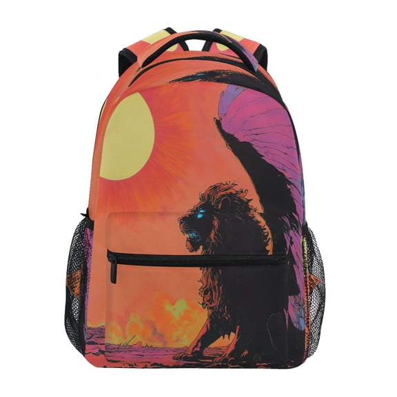 DIXRUYEE Backpack Schoolbag Celestial Guardian Pattern 15L/18L 2-SIZE