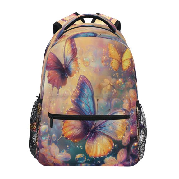 DIXRUYEE Backpack Schoolbag Butterfly Bliss Pattern 15L/18L 2-SIZE