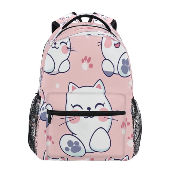 DIXRUYEE Backpack Schoolbag Whisker Wonderland Pattern 15L/18L 2-SIZE