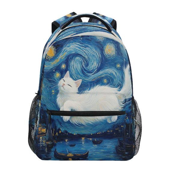 DIXRUYEE Backpack Schoolbag Dreaming Among The Stars Pattern 15L/18L 2-SIZE