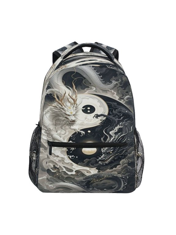 Backpack Schoolbag Celestial Dragons Duel Pattern 15L/18L 2-SIZE