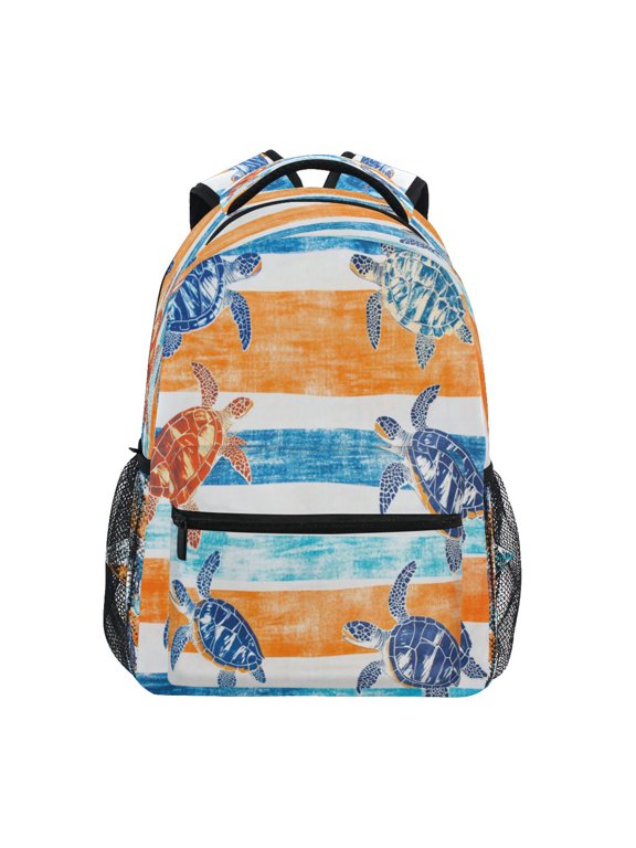 Backpack Schoolbag Sea Turtles in Motion Pattern 15L/18L 2-SIZE