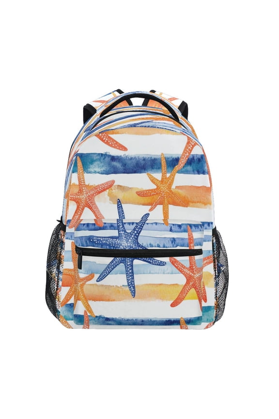 Backpack Schoolbag Ocean's Embrace Pattern 15L/18L 2-SIZE