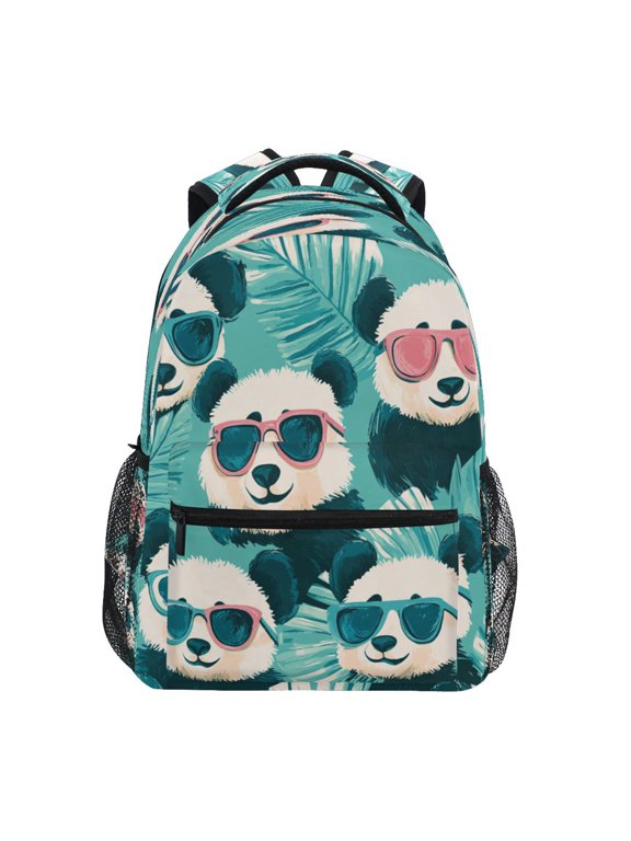Backpack Schoolbag Chillin' Pandas in Shades Pattern 15L/18L 2-SIZE