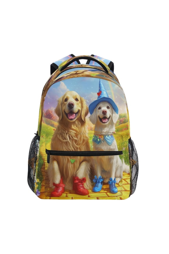 Backpack Schoolbag Paws on The Yellow Brick Road Pattern 15L/18L 2-SIZE