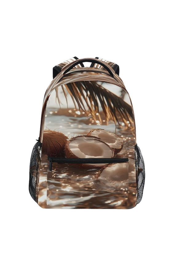 Backpack Schoolbag Coconut Beach Pattern 15L/18L 2-SIZE