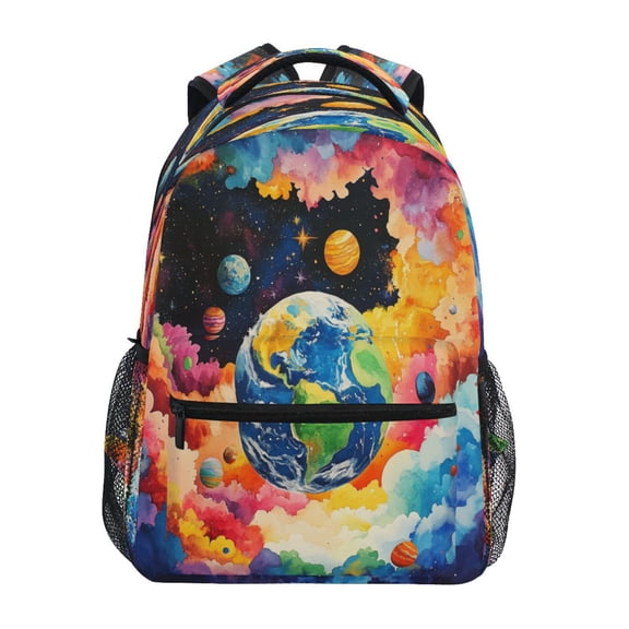 DIXRUYEE Backpack Schoolbag Cosmic Harmony Pattern 15L/18L 2-SIZE