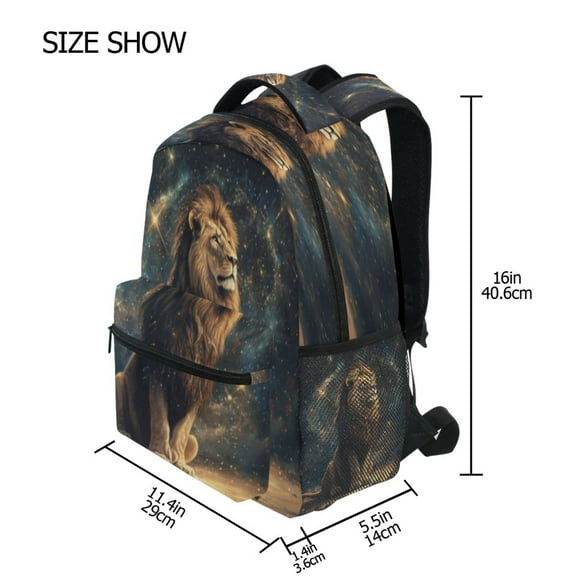DIXRUYEE Backpack Schoolbag Cosmic King Pattern 15L/18L 2-SIZE